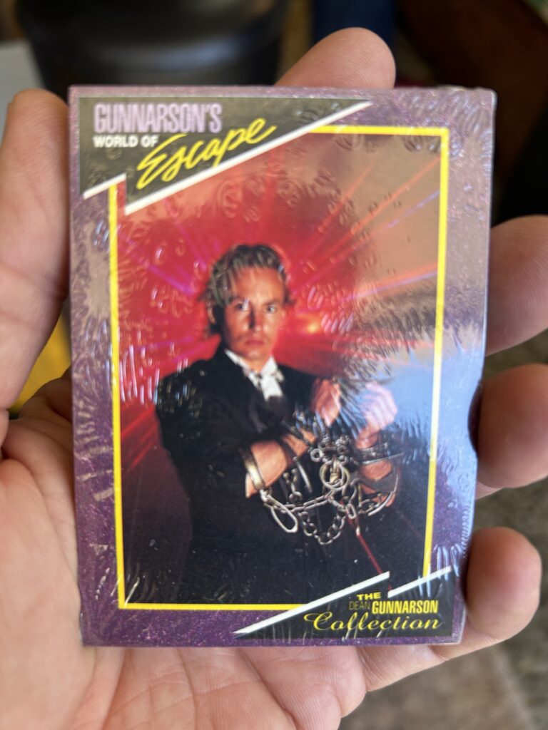 Dean Gunnarson's Escape Artist trading cards